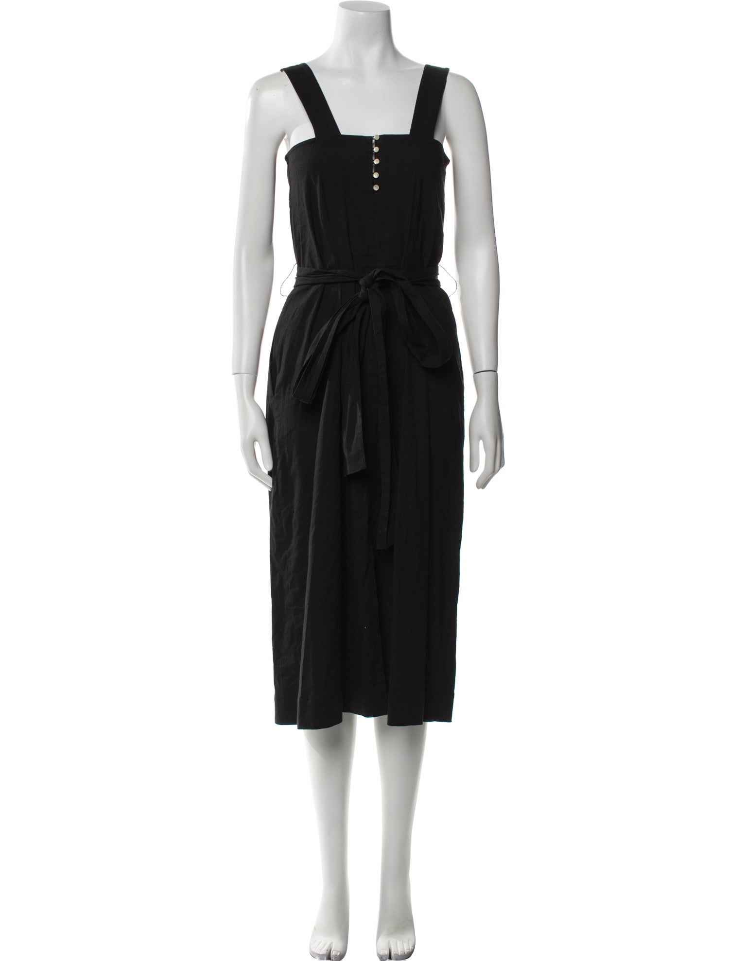Vince Square Neckline Midi Length Dress