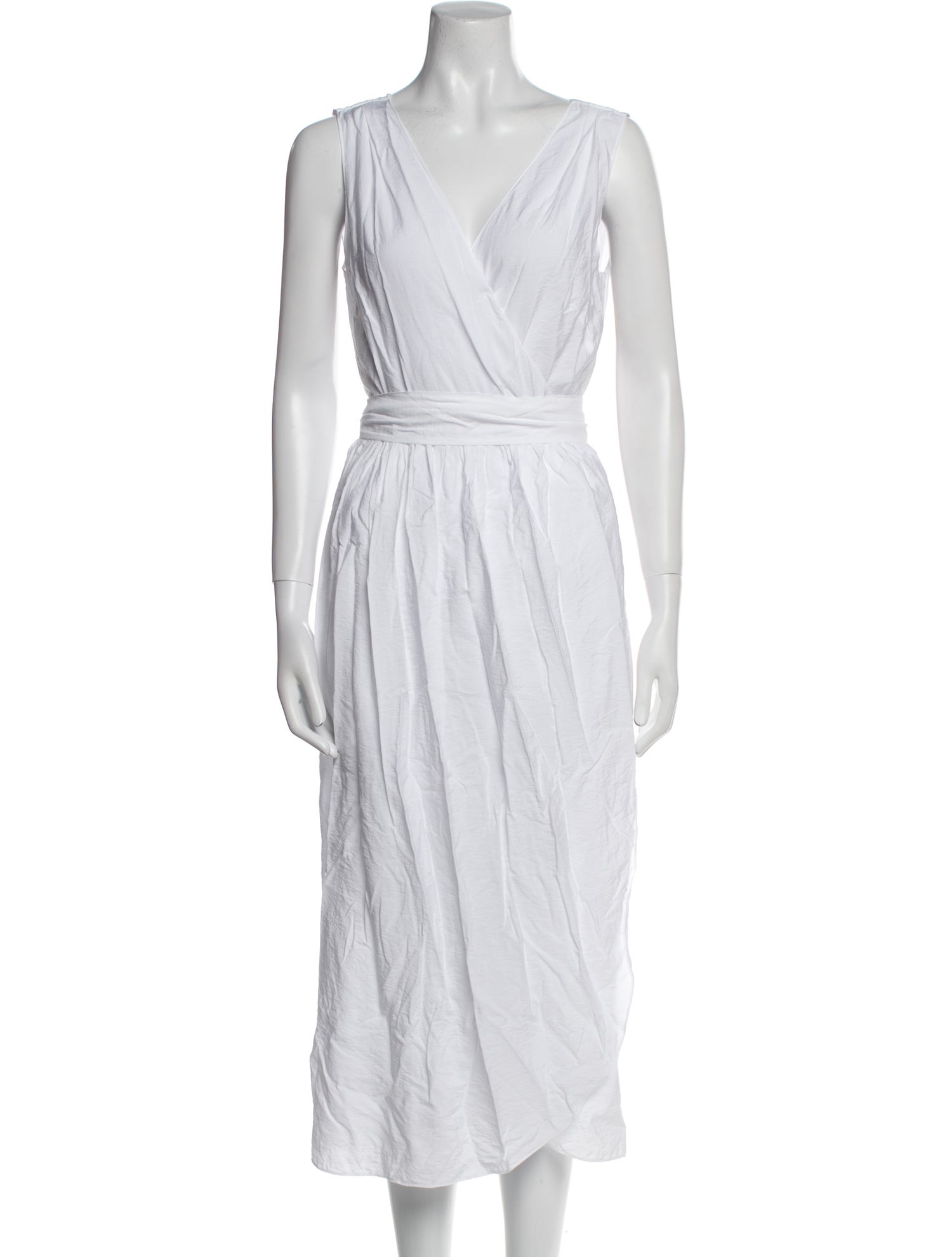 Vince V-Neck Midi Length Dress