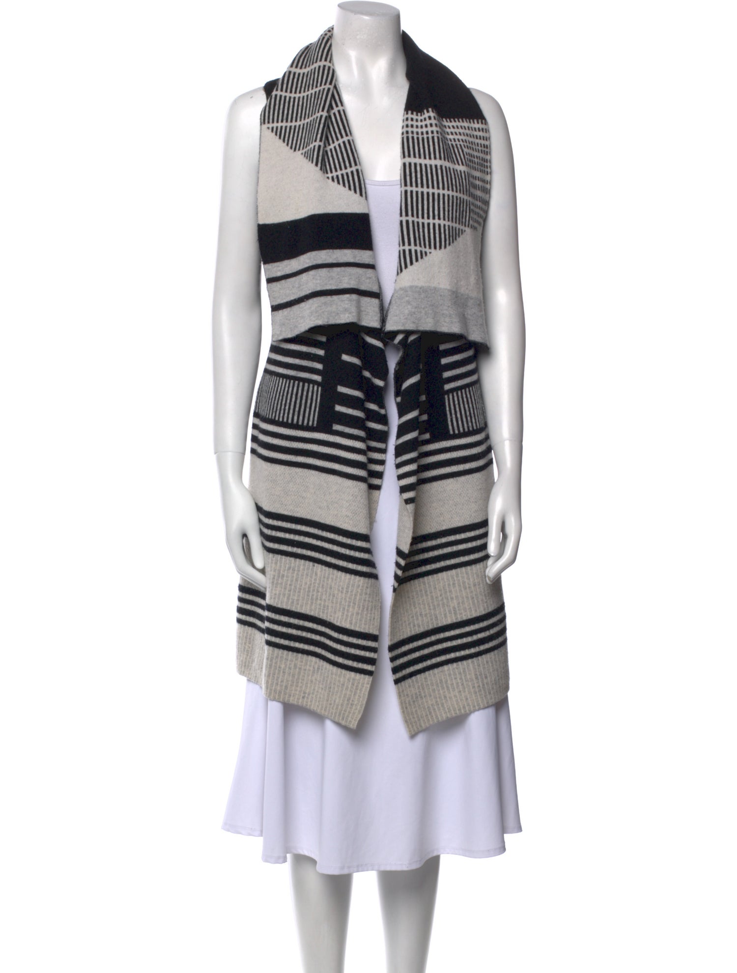 Vince Striped V-Neck Sweater