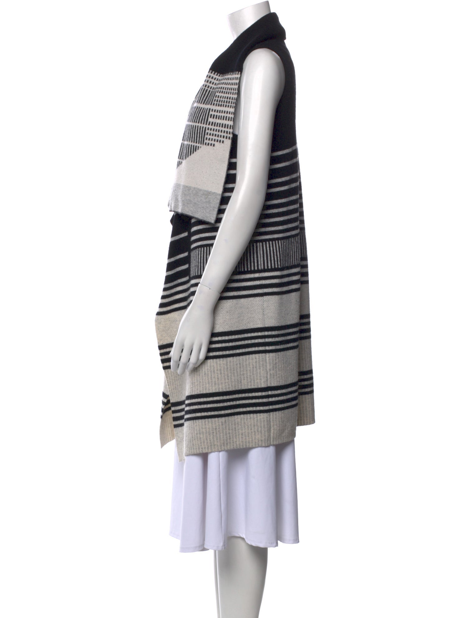 Vince Striped V-Neck Sweater