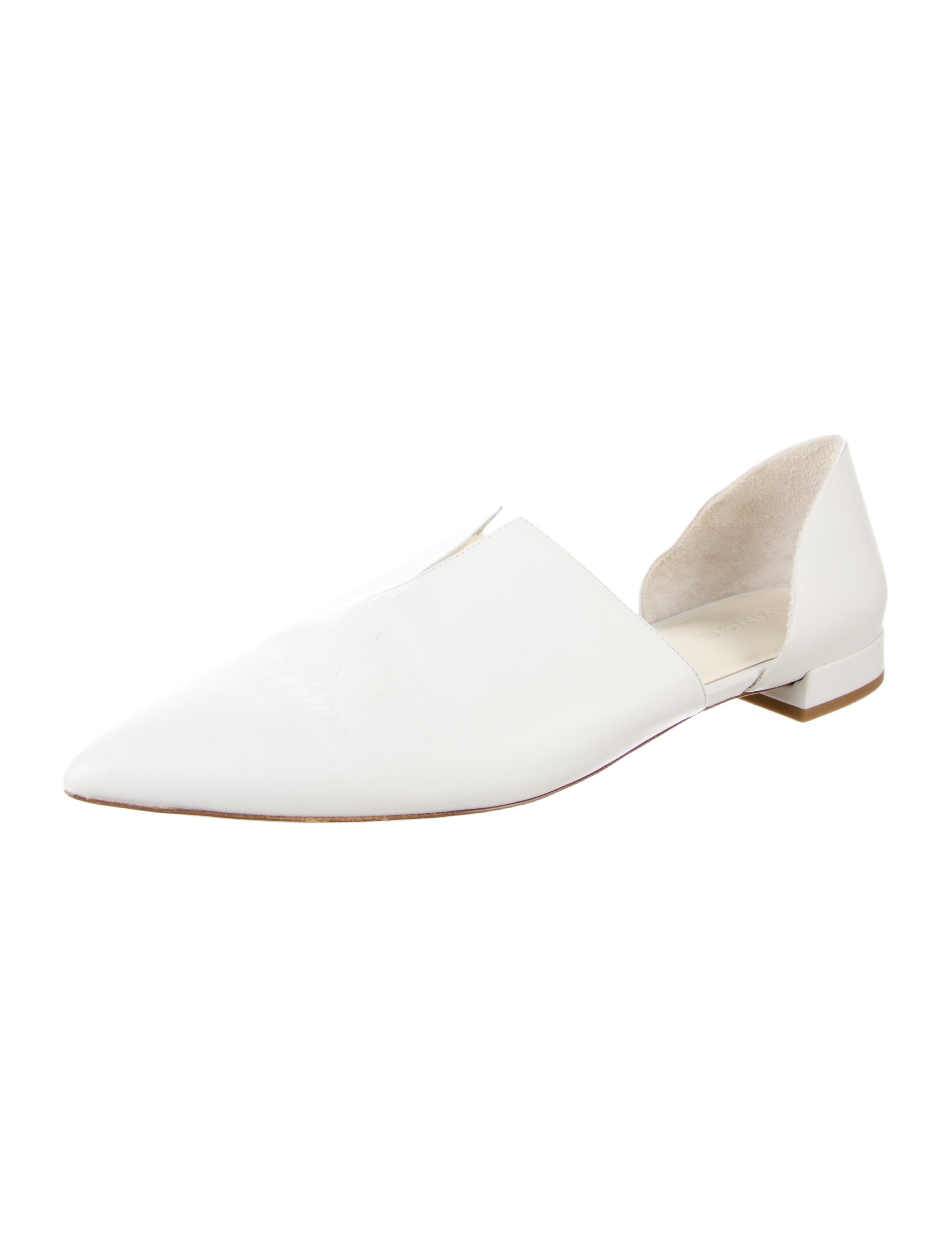 Vince Leather D'Orsay Flats