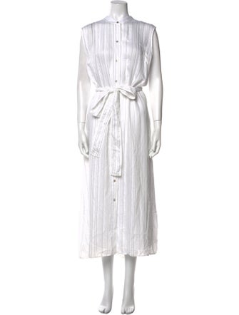 Vince Mock Neck Long Dress