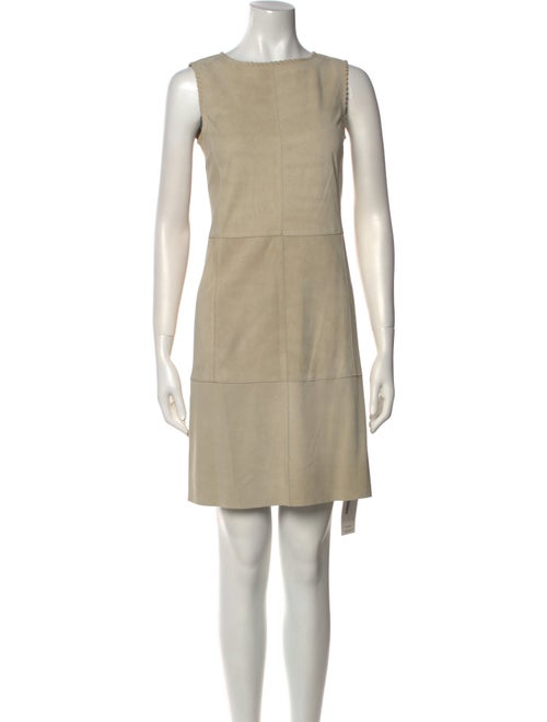 Vince Lamb Leather Mini Dress