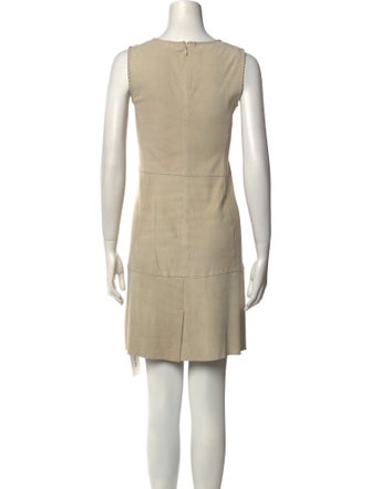 Vince Lamb Leather Mini Dress