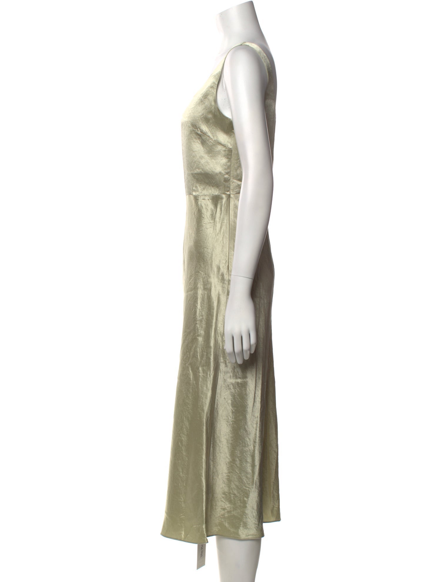 Vince Scoop Neck Midi Length Dress