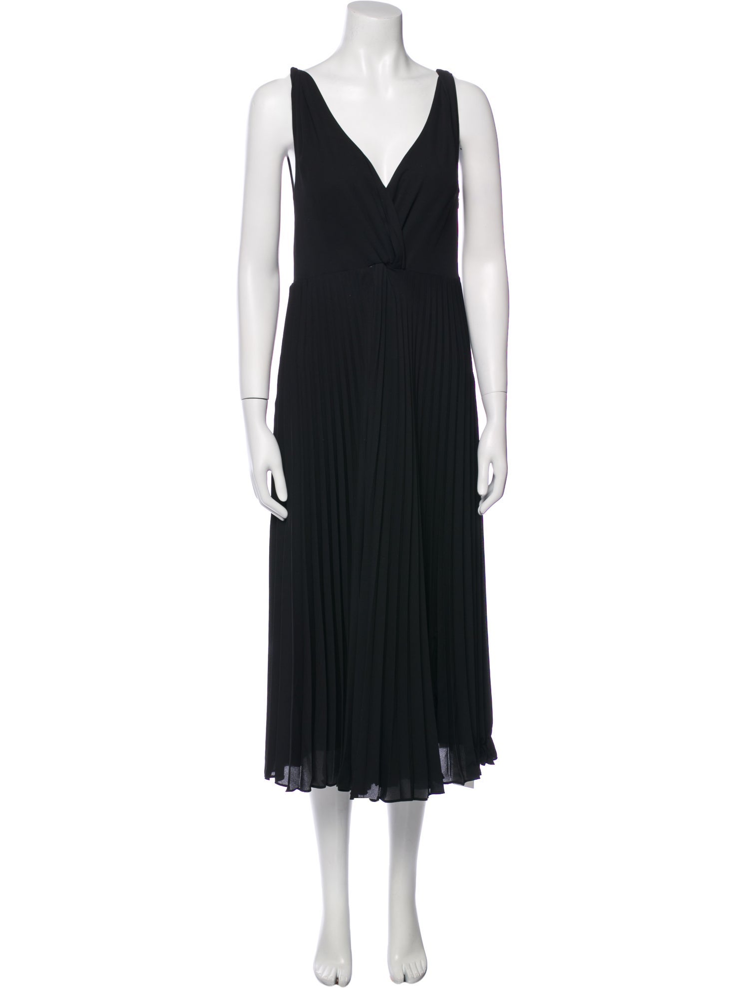 Vince V-Neck Midi Length Dress