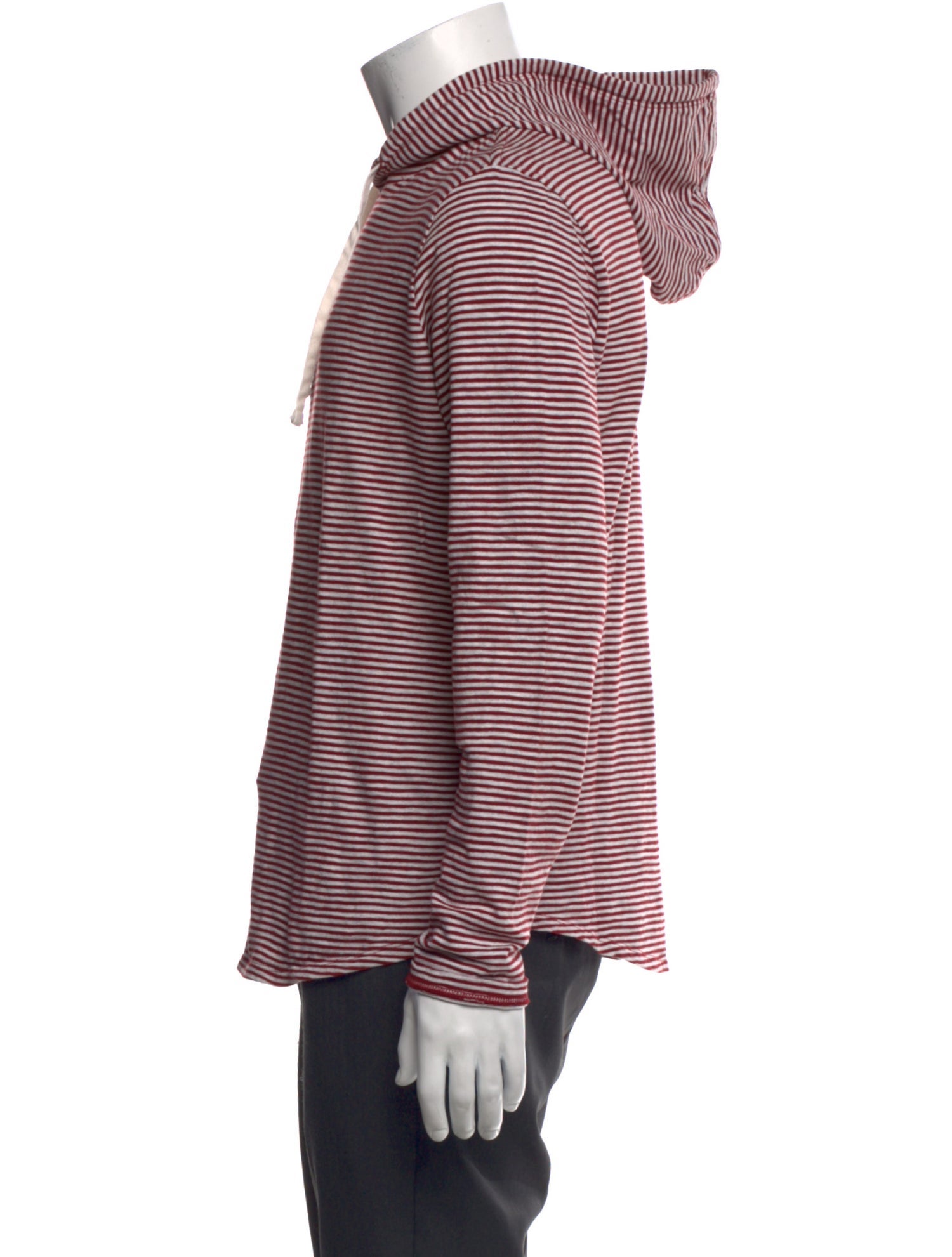 Vince Striped Crew Neck Hoodie