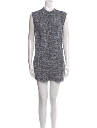 Vince Silk Printed Romper