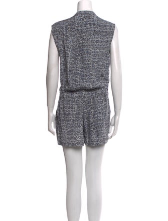 Vince Silk Printed Romper