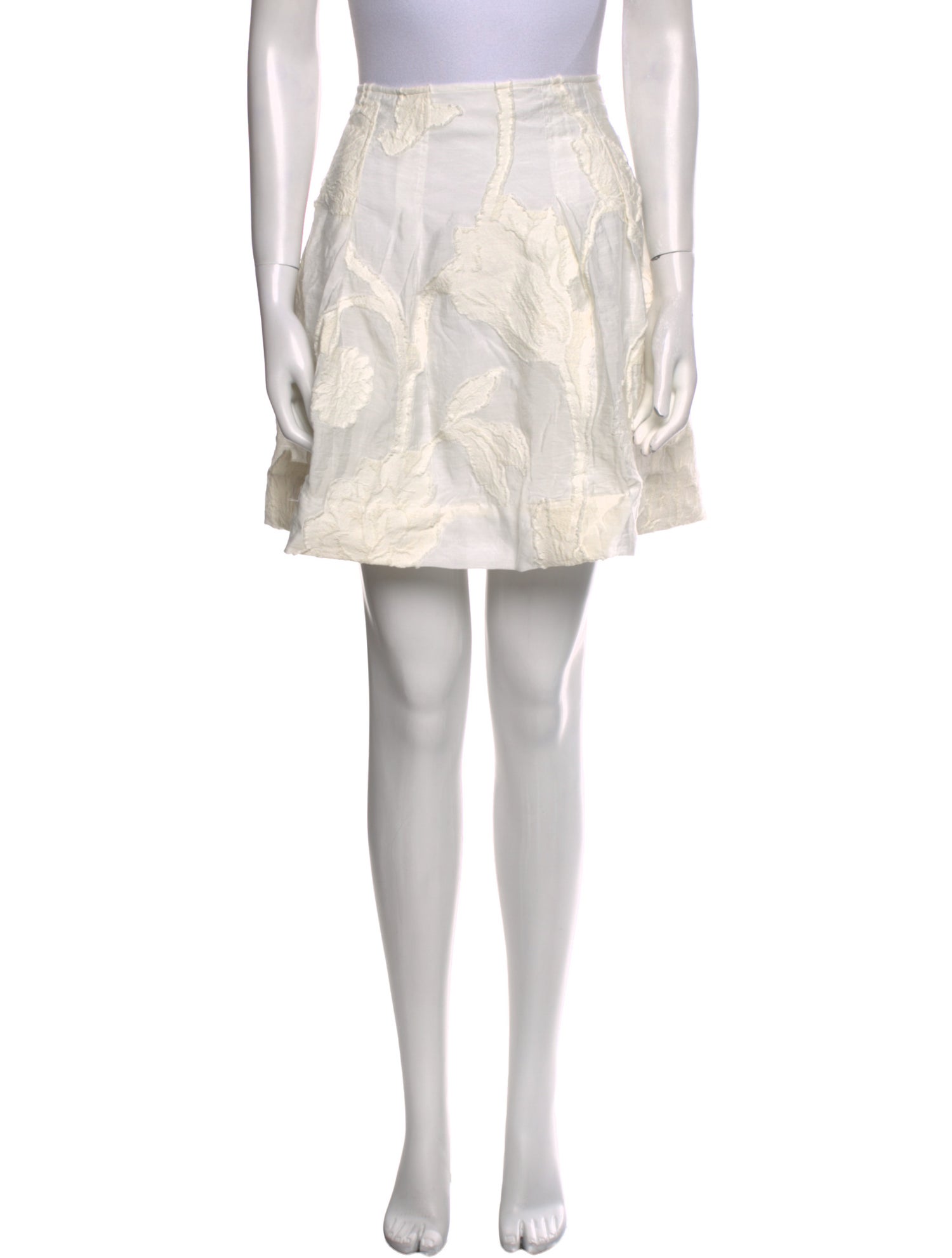 Vince Floral Print Mini Skirt