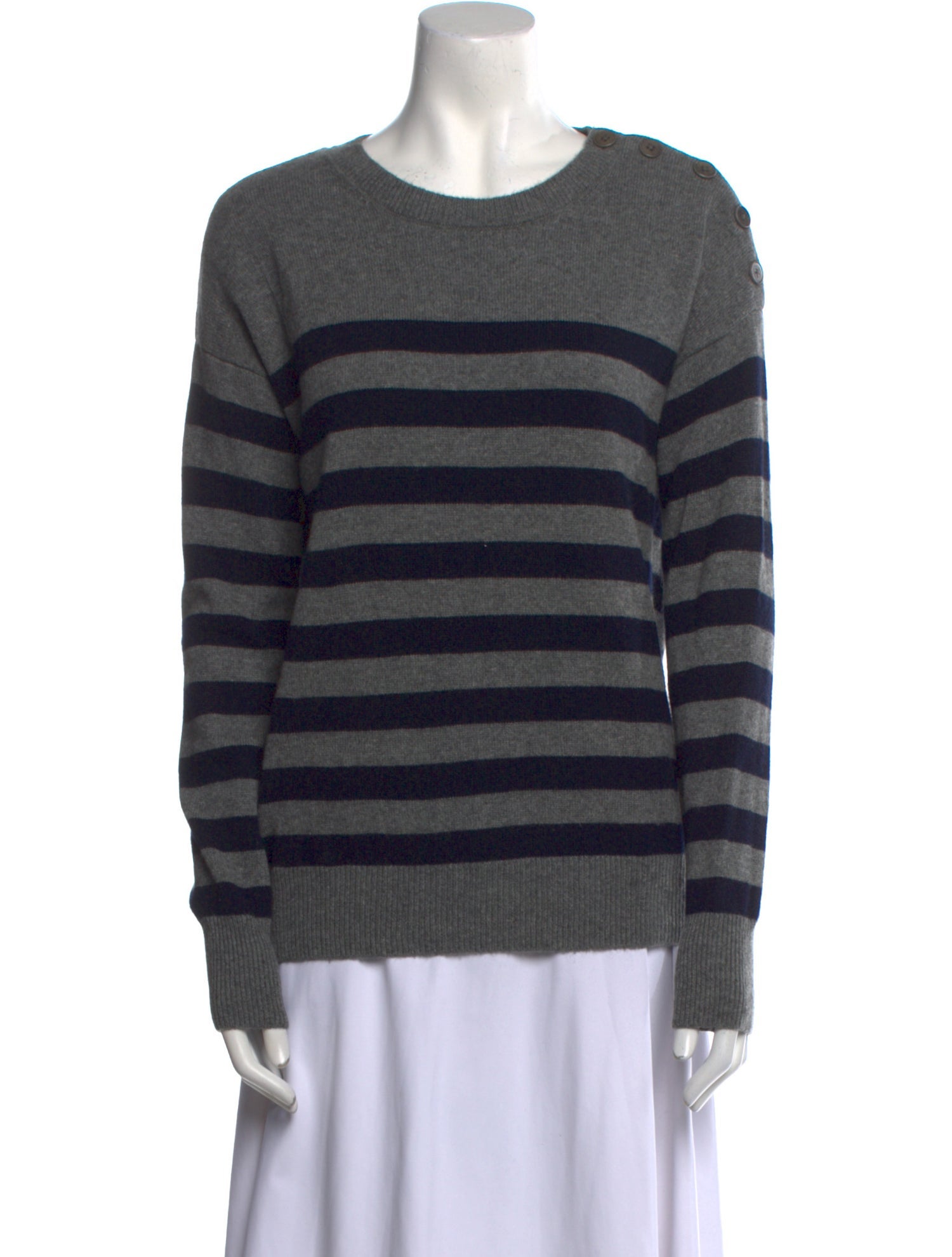 Vince Cashmere Striped Sweater