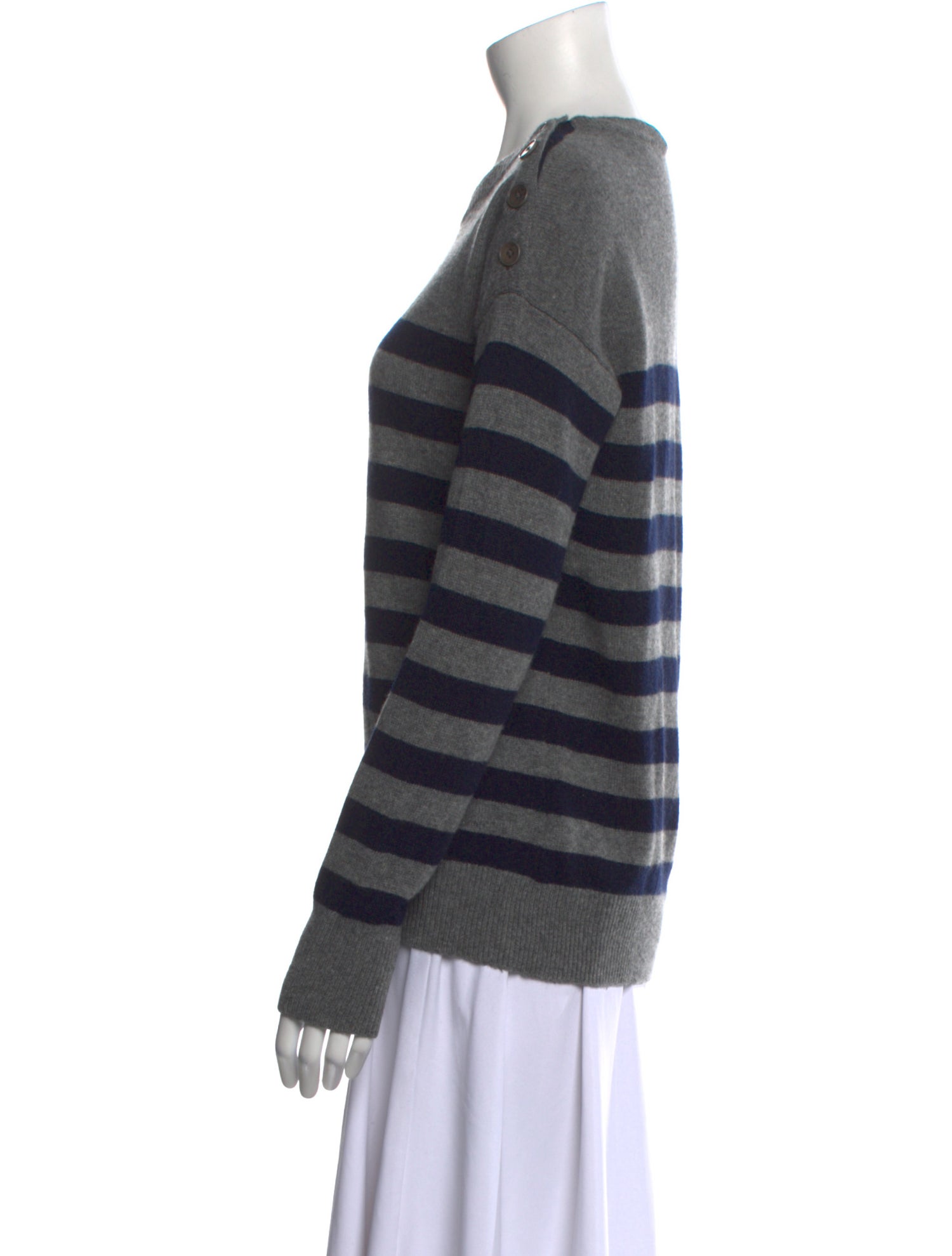 Vince Cashmere Striped Sweater