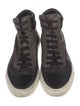 Vince Leather Colorblock Pattern Sneakers