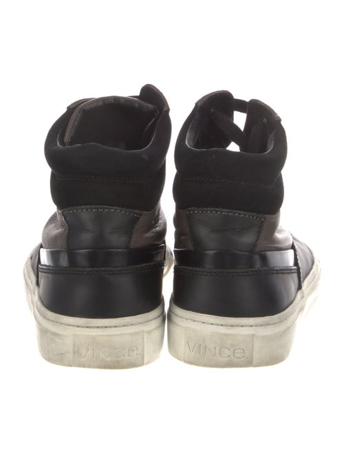 Vince Leather Colorblock Pattern Sneakers