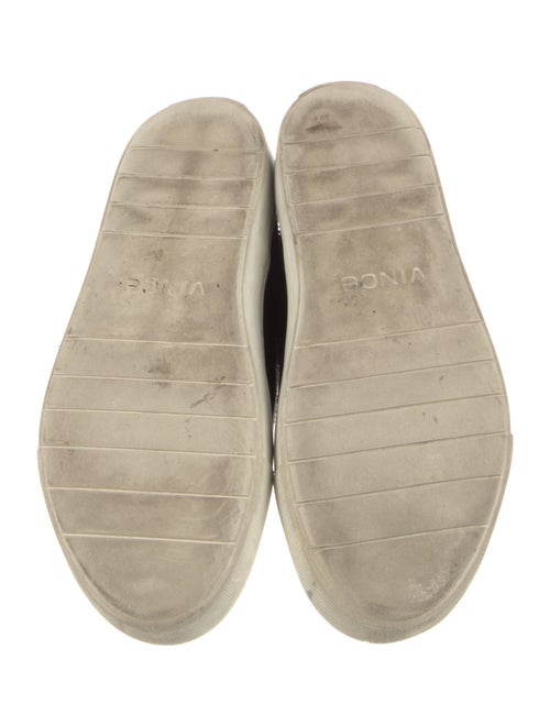 Vince Leather Colorblock Pattern Sneakers