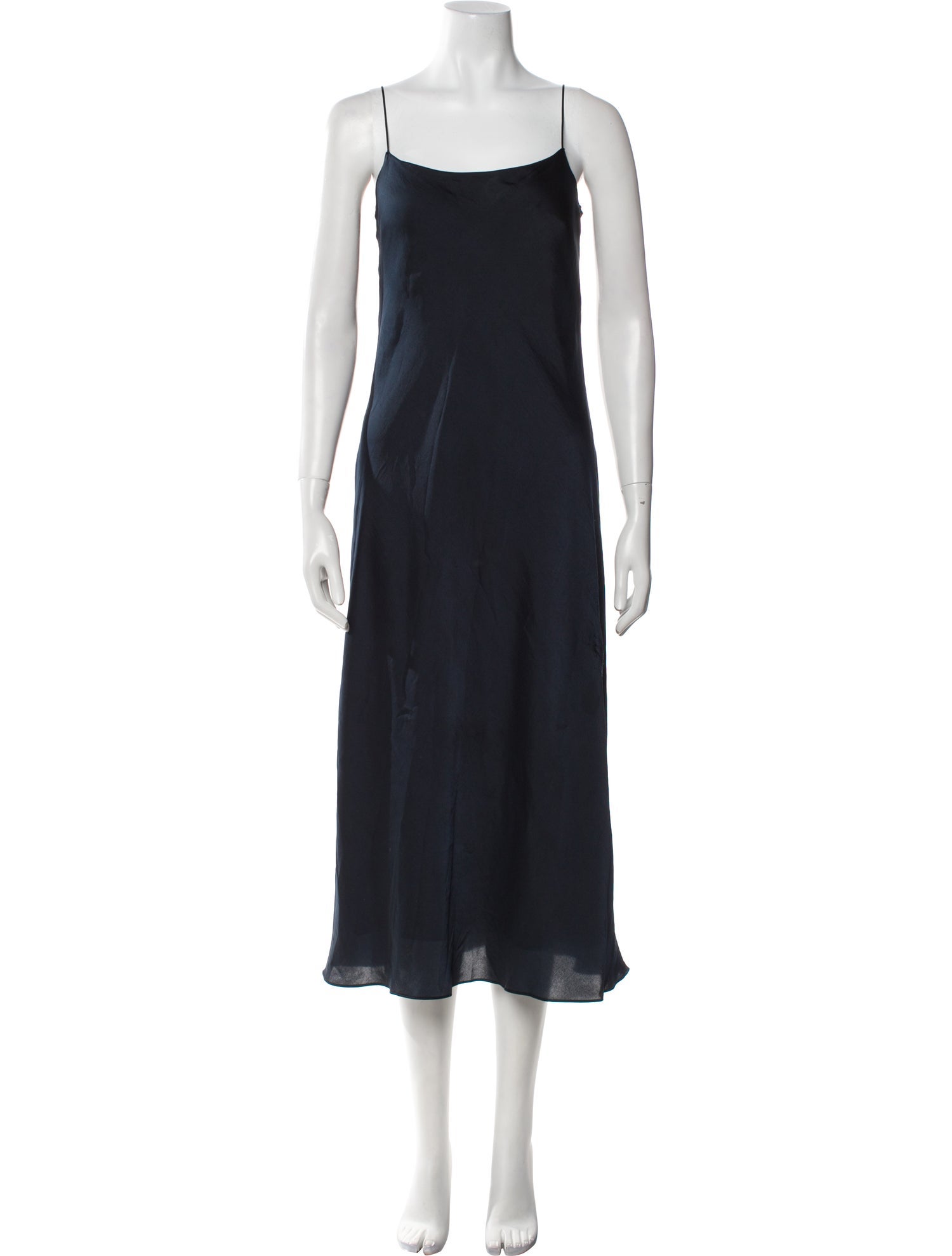 Vince Square Neckline Midi Length Dress