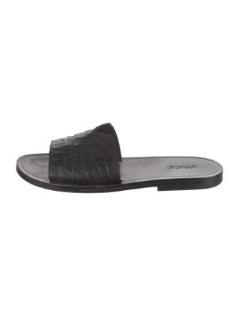 Vince Leather Slides