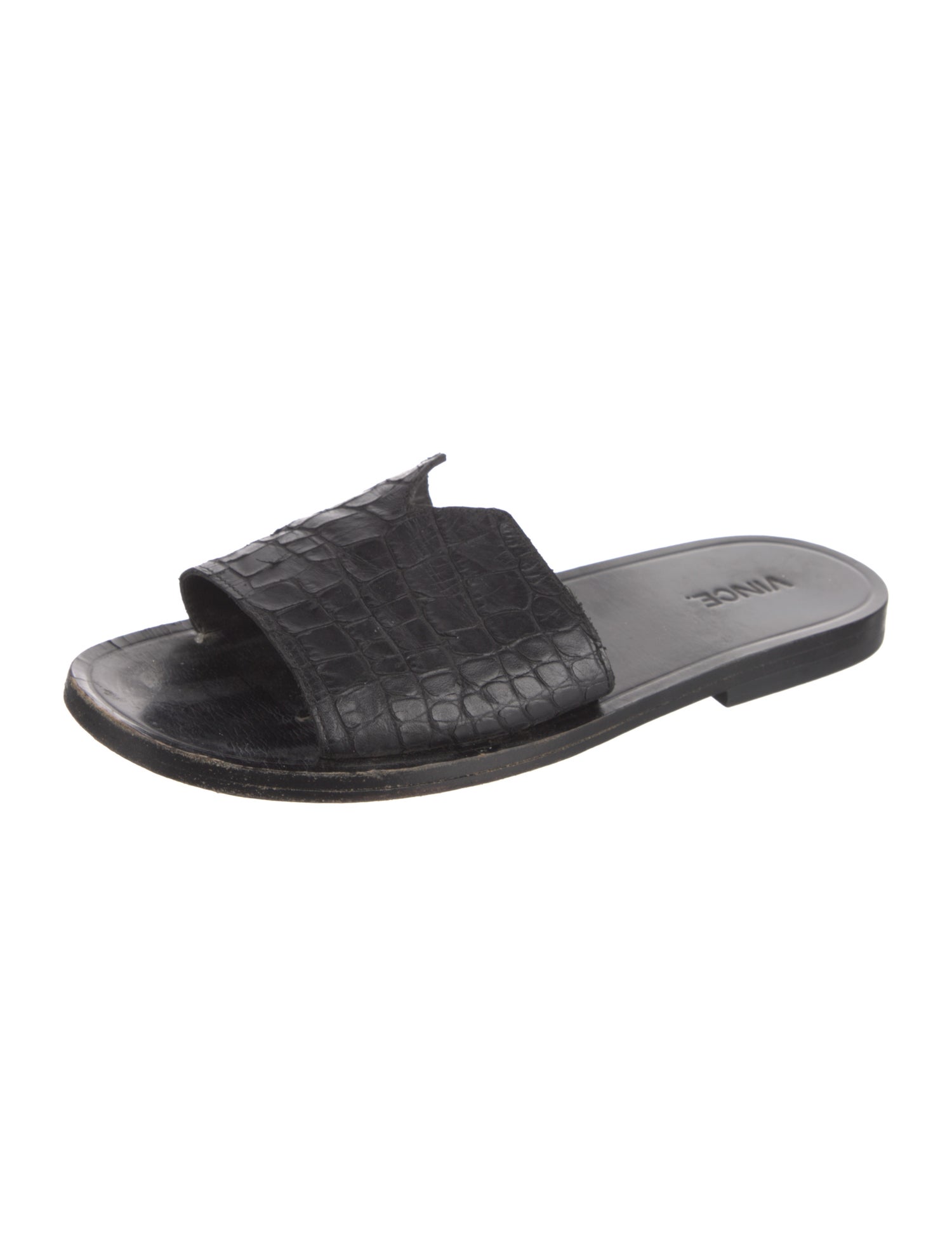 Vince Leather Slides