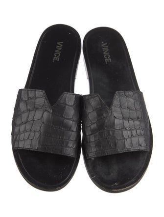 Vince Leather Slides