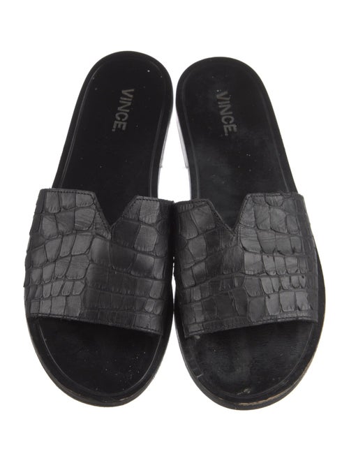 Vince Leather Slides