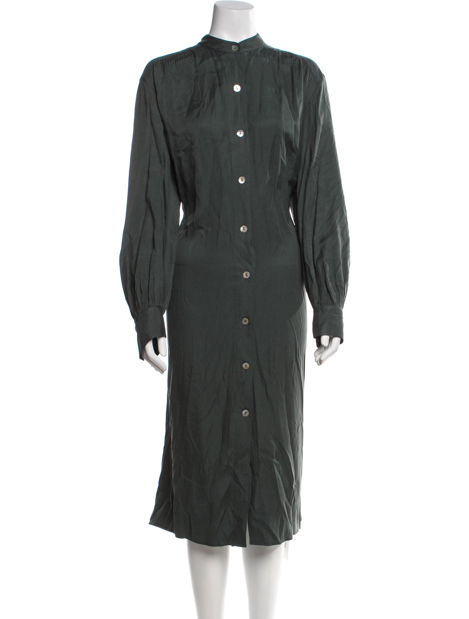 Vince Mock Neck Midi Length Dress