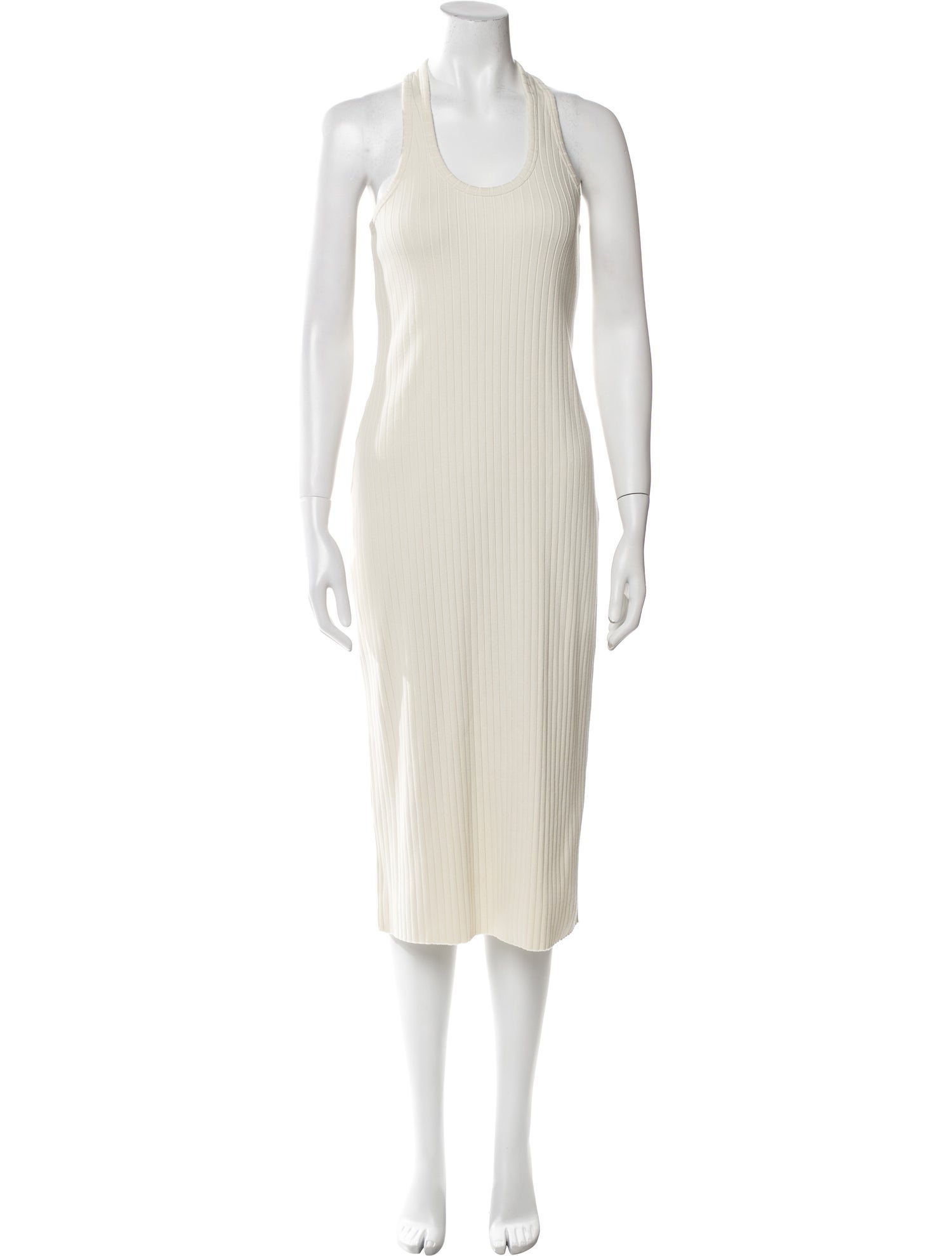 Vince Scoop Neck Midi Length Dress