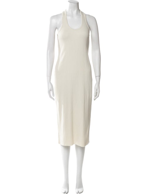 Vince Scoop Neck Midi Length Dress