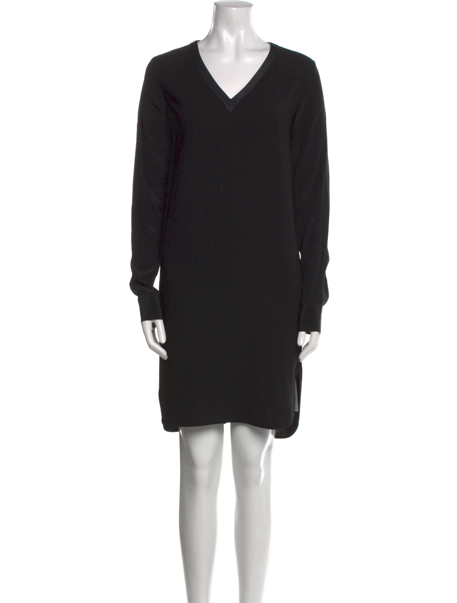 Vince V-Neck Knee-Length Dress