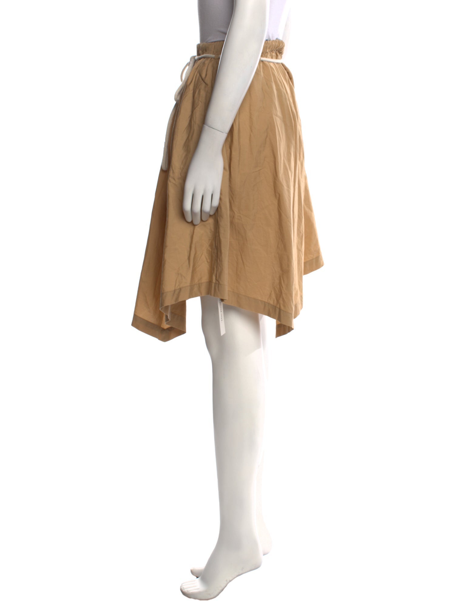 Vince Pleated Accents Knee-Length Skirt