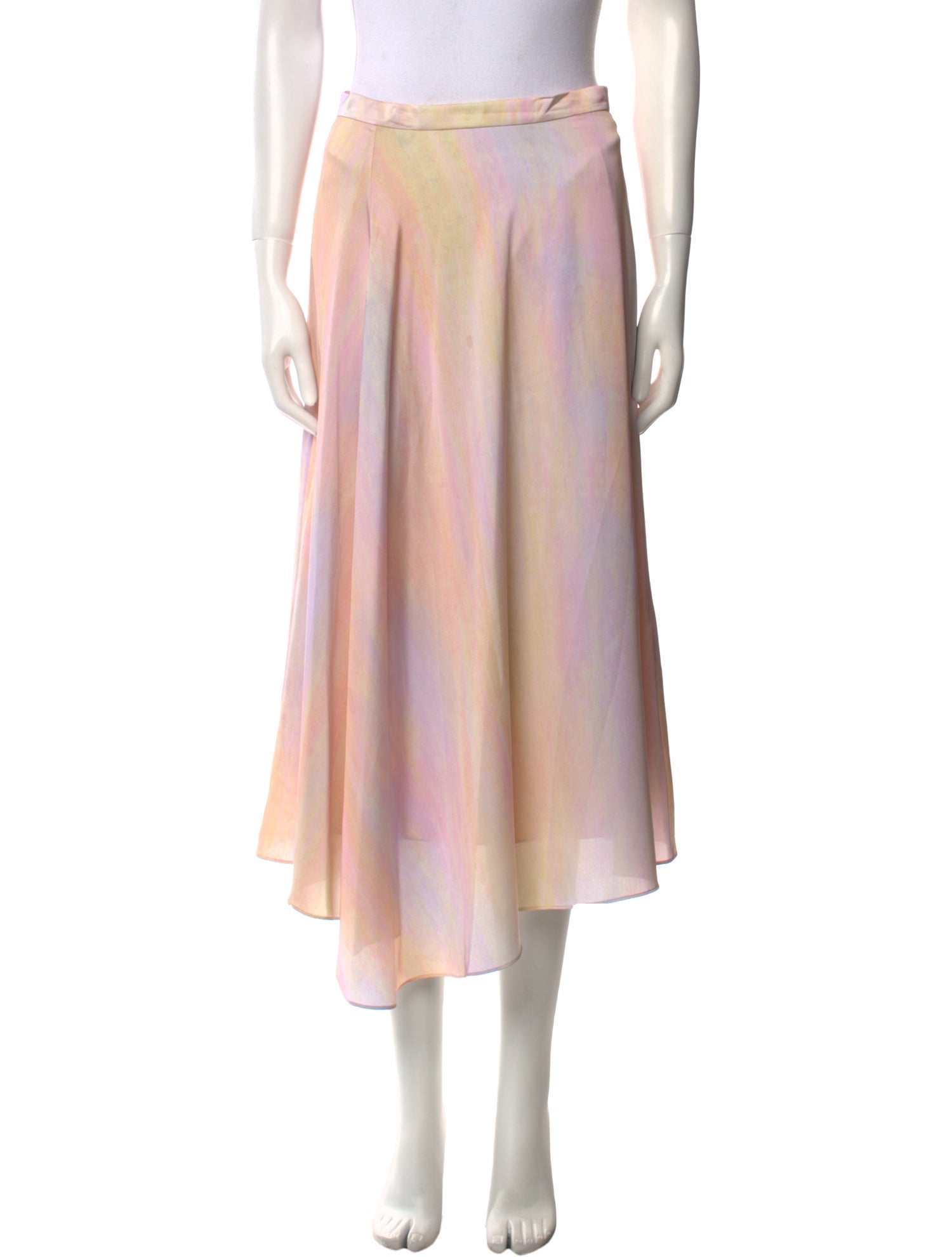 Vince Printed Midi Length Skirt