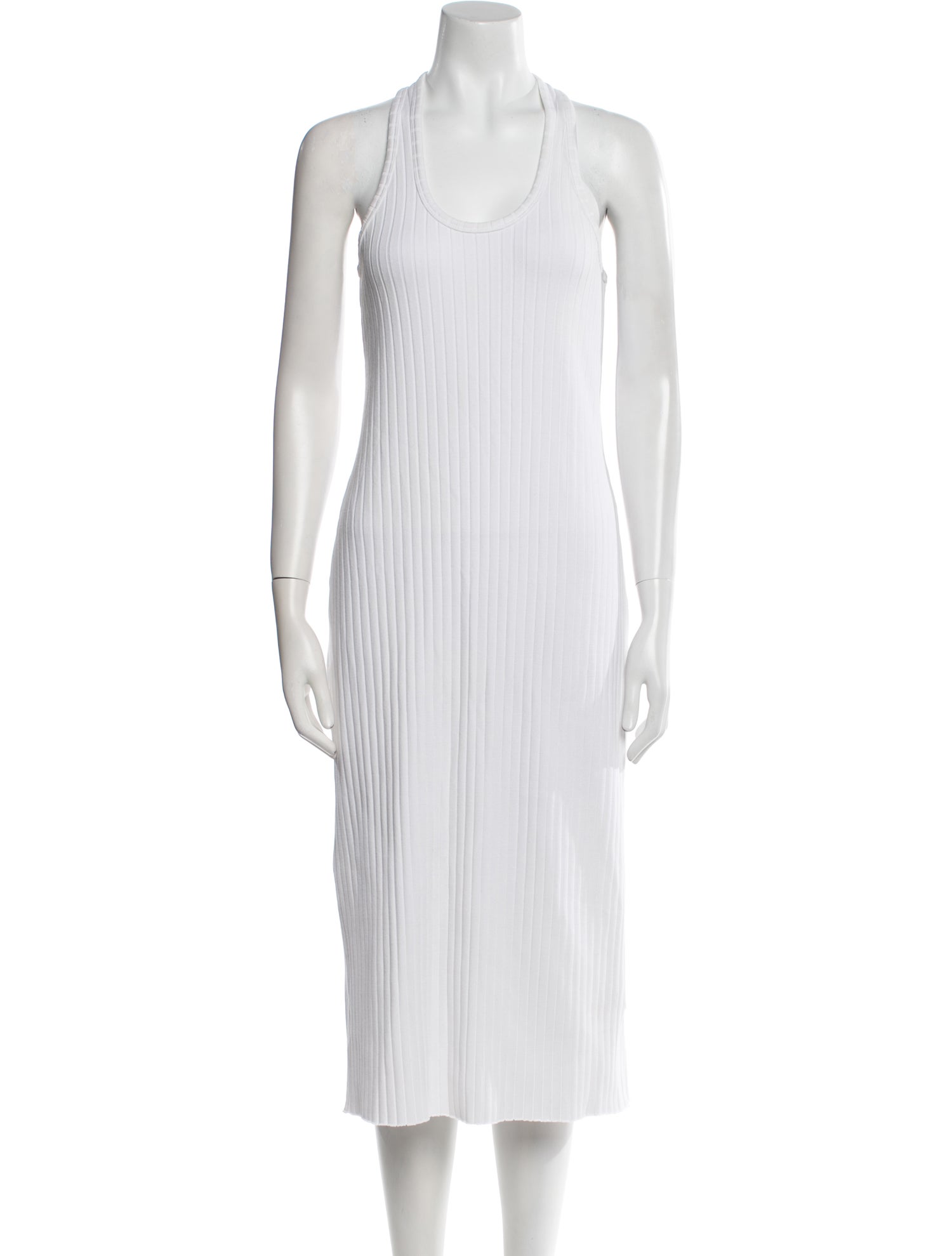 Vince Scoop Neck Midi Length Dress