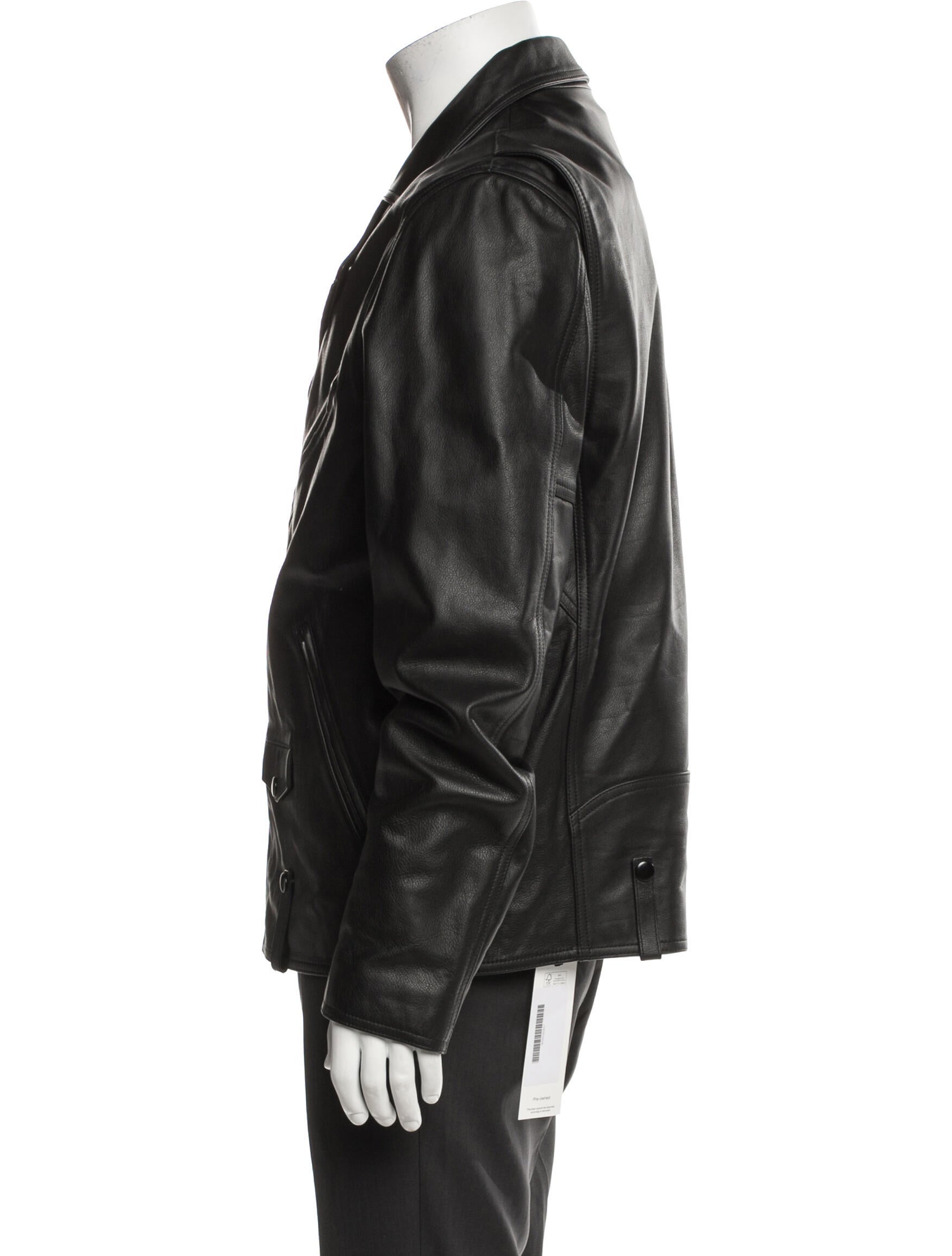 Vince Calf Leather Moto Jacket