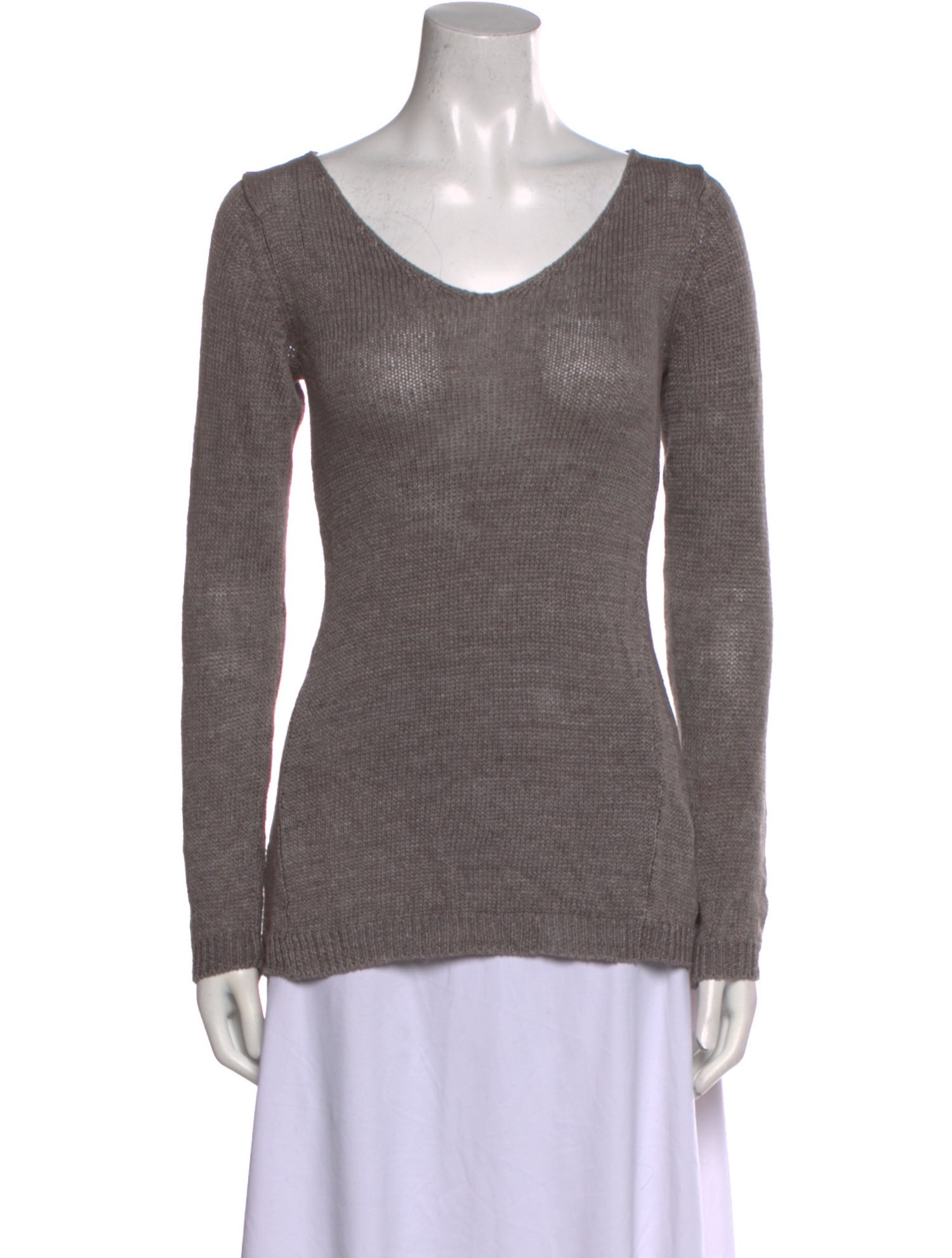 Vince Linen Scoop Neck Sweater