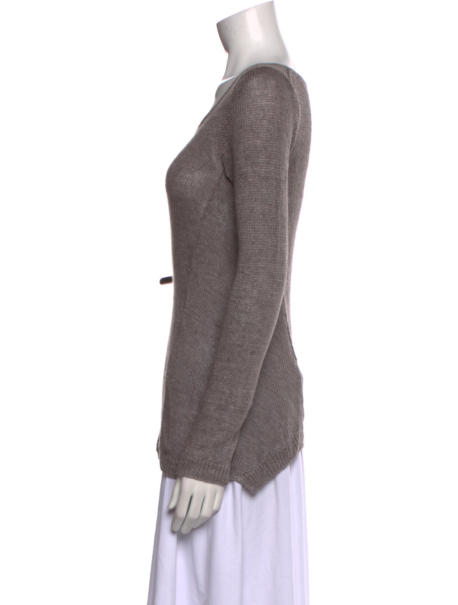 Vince Linen Scoop Neck Sweater
