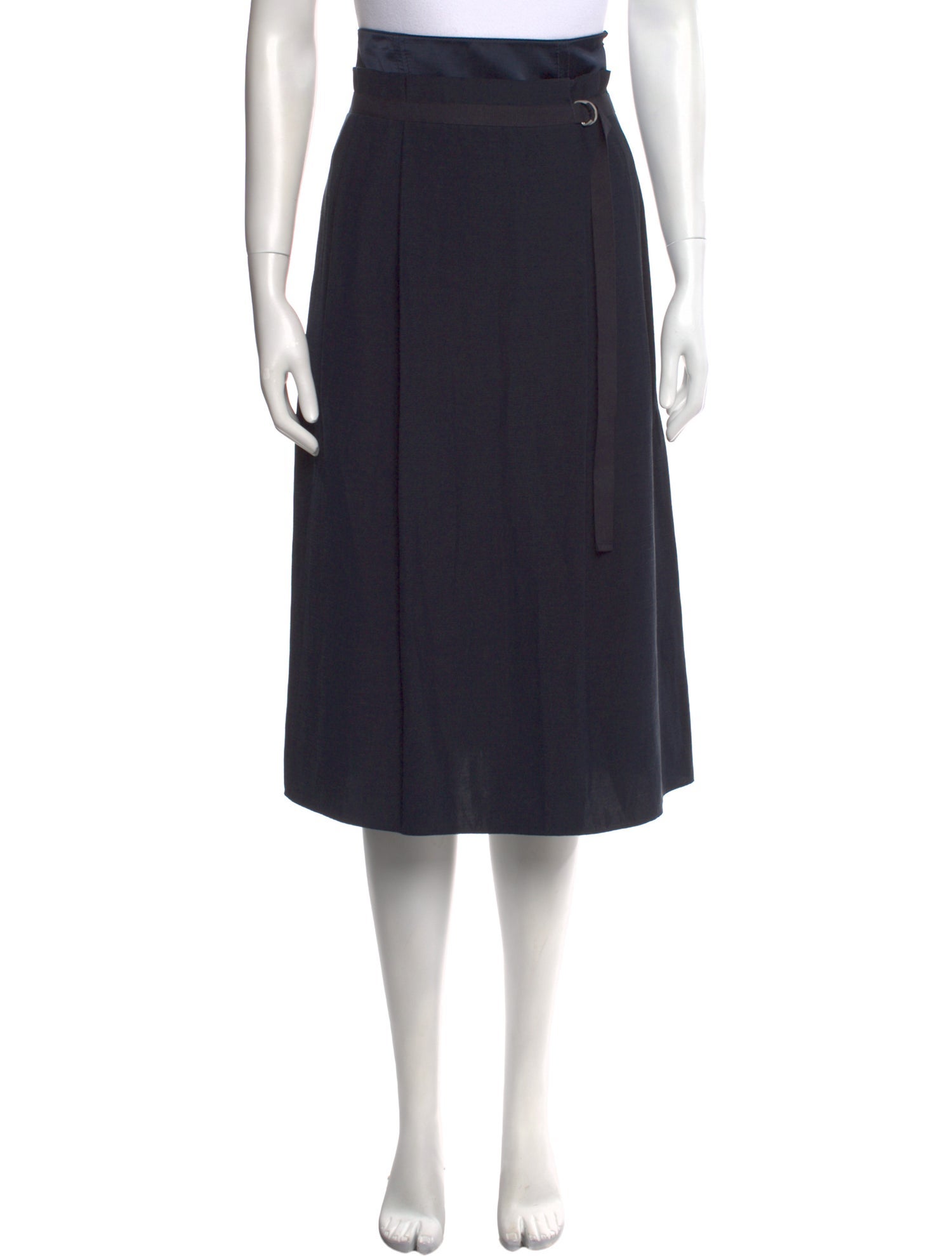 Vince Pleated Accents Midi Length Skirt w/ Tags