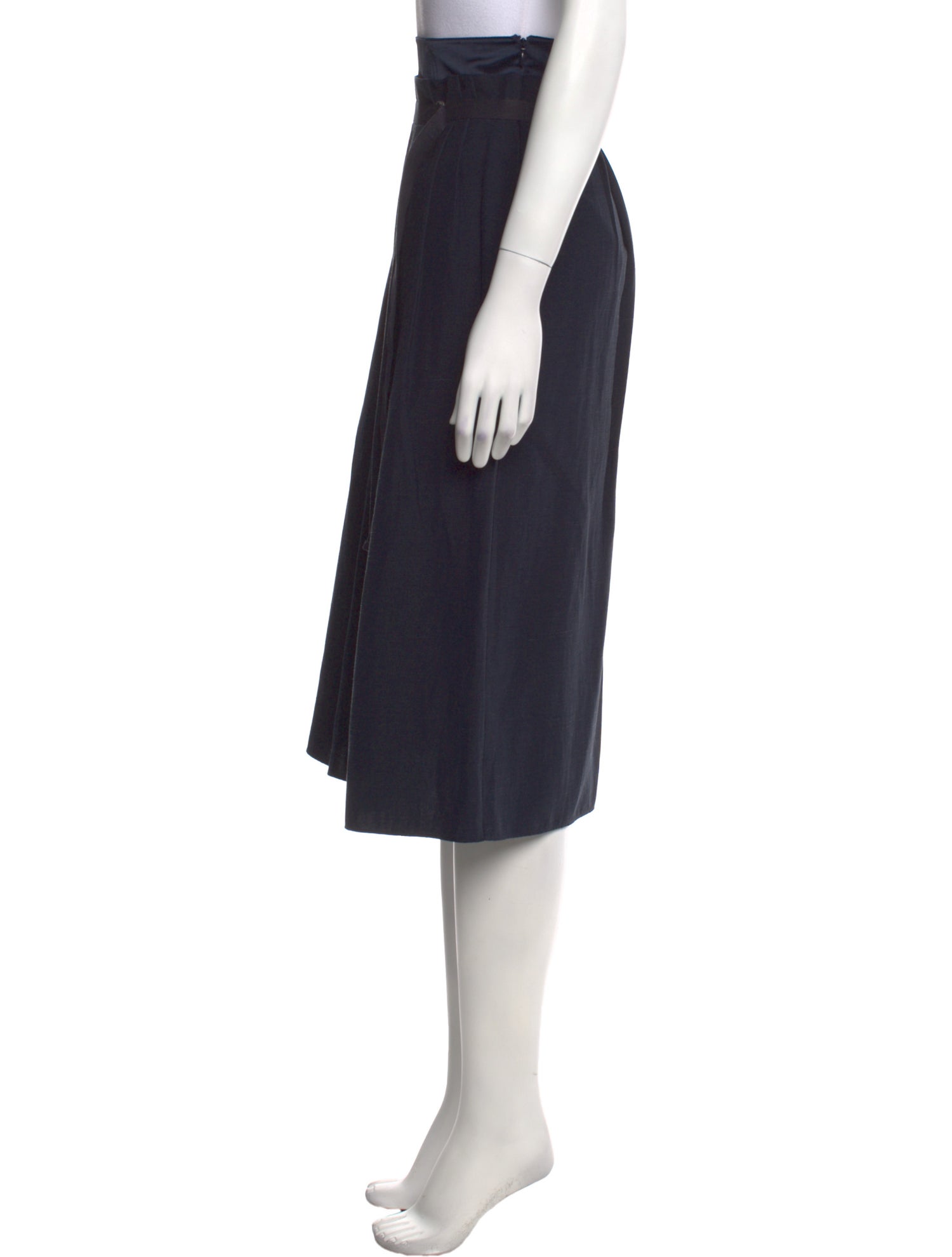 Vince Pleated Accents Midi Length Skirt w/ Tags