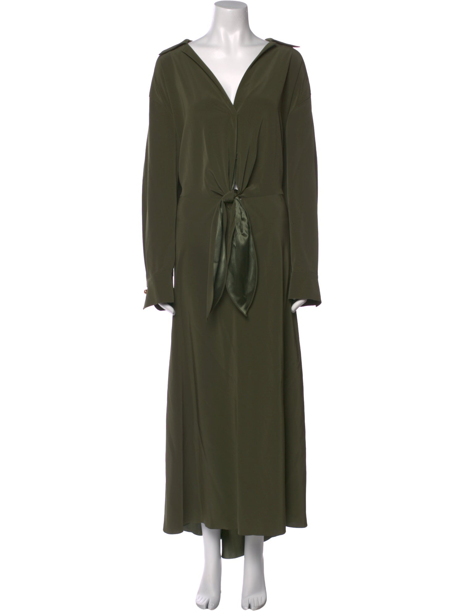 Vince V-Neck Long Dress