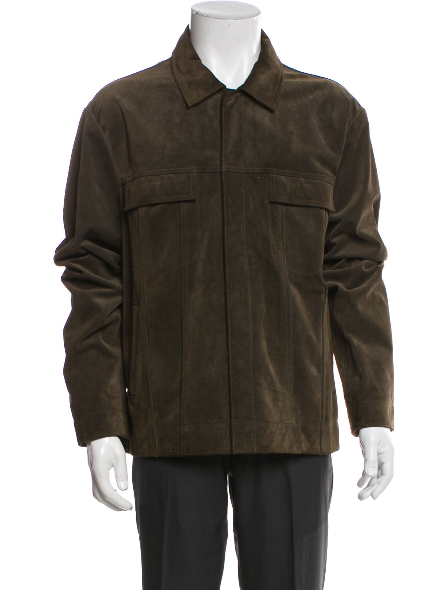 Vince Suede Trucker Jacket