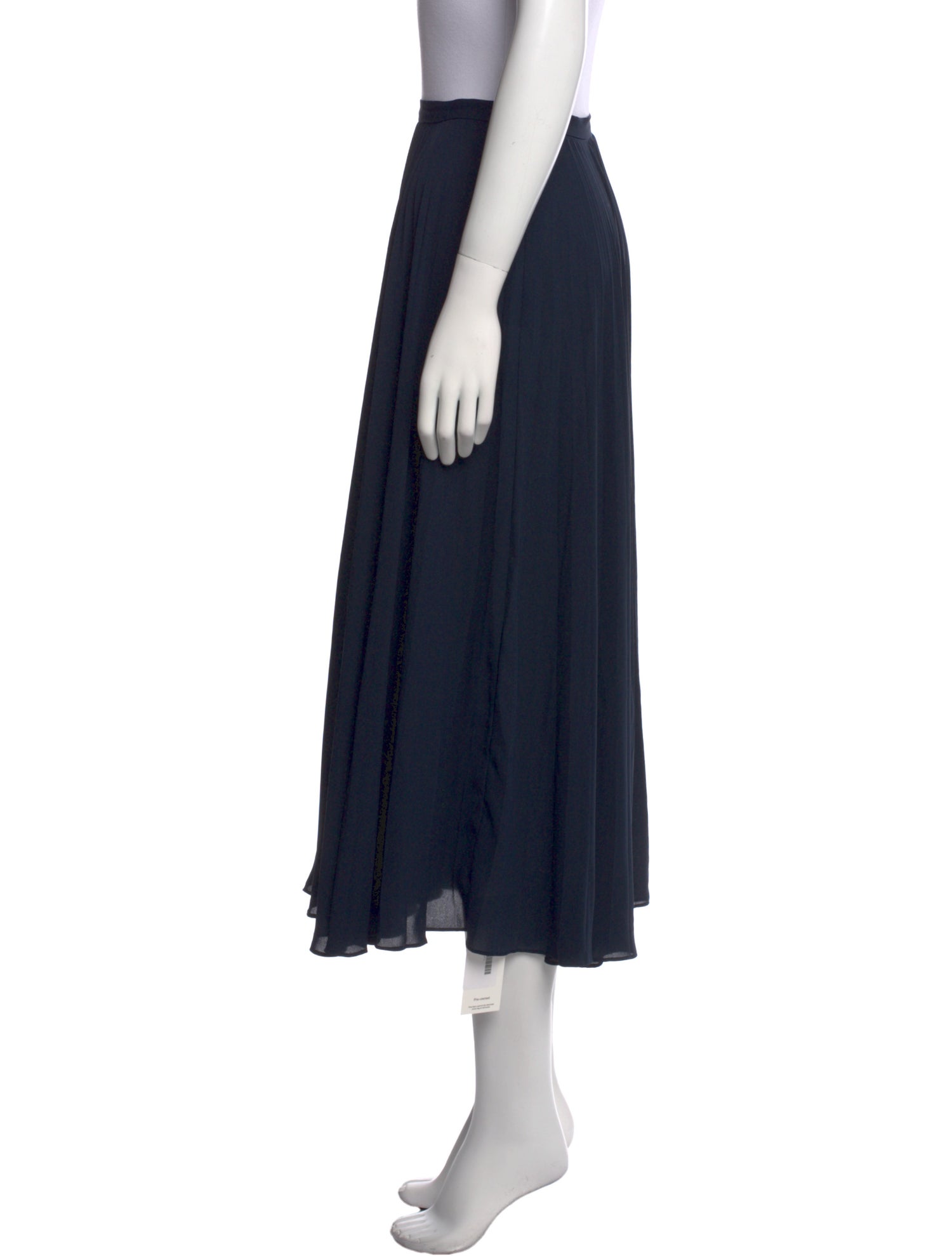 Vince Pleated Accents Midi Length Skirt