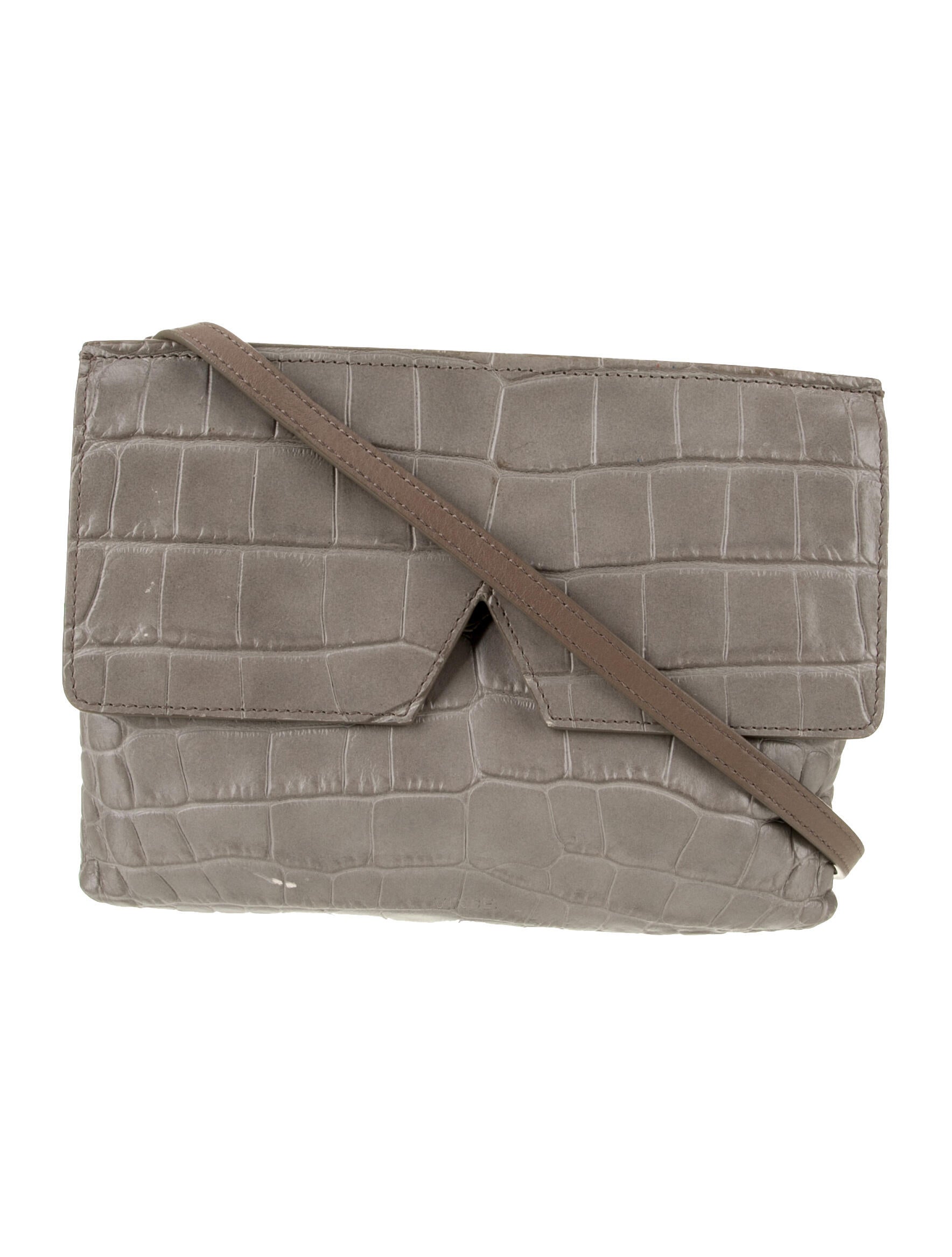 Vince Embossed Leather Crossbody Bag