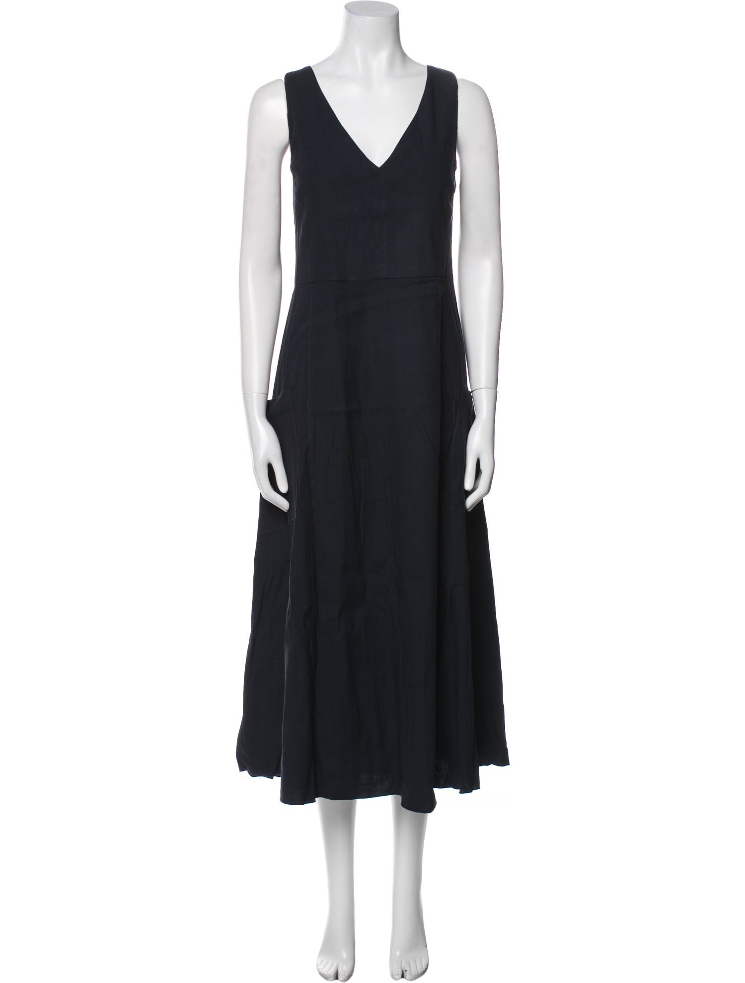 Vince V-Neck Long Dress