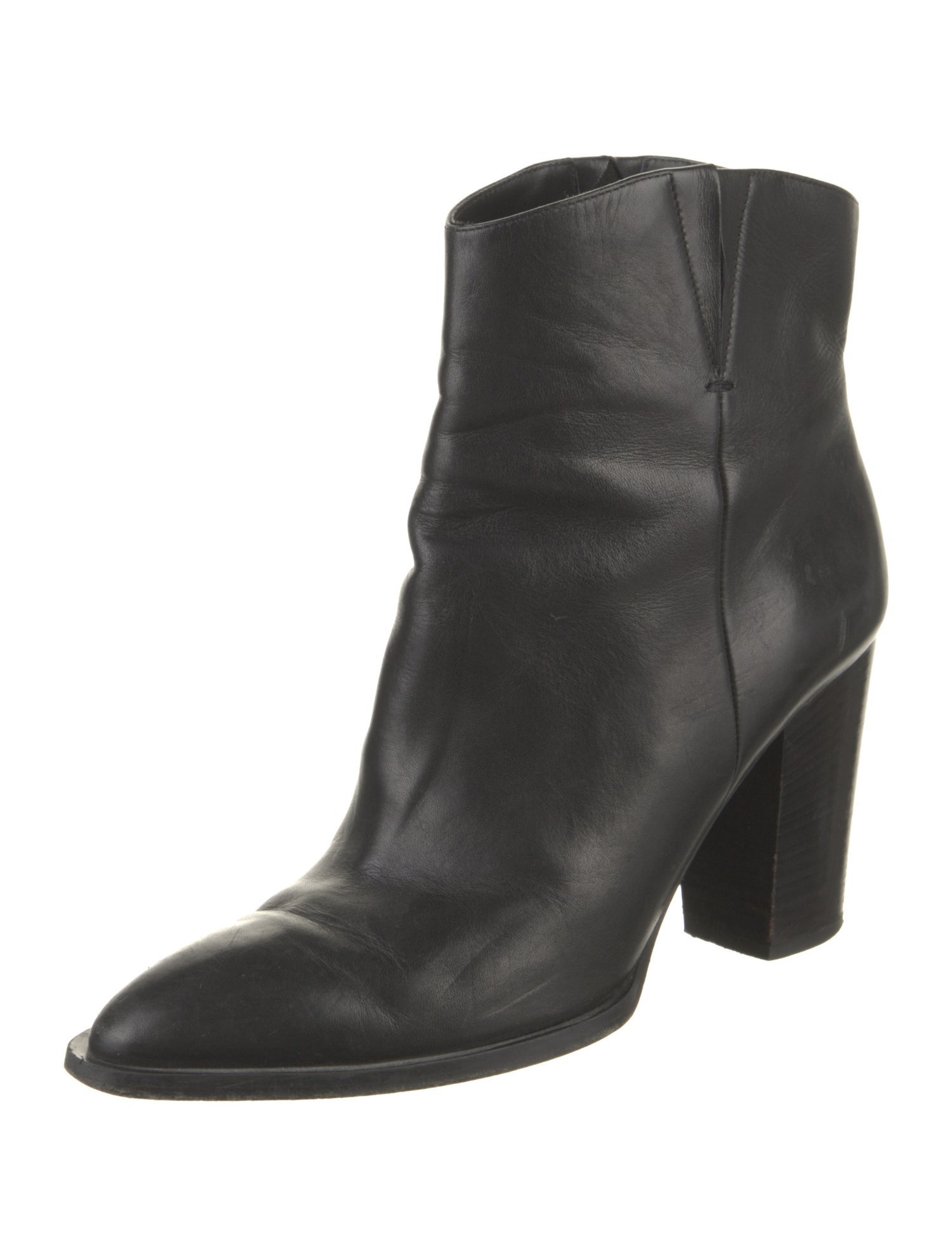 Vince Leather Western Boots