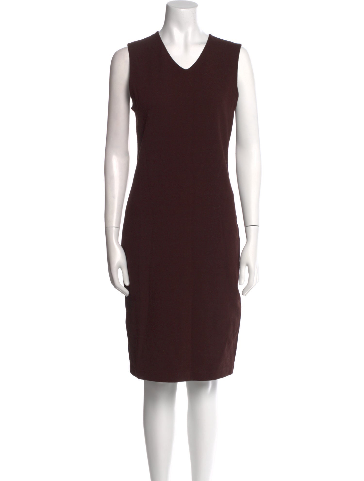 Vince V-Neck Knee-Length Dress