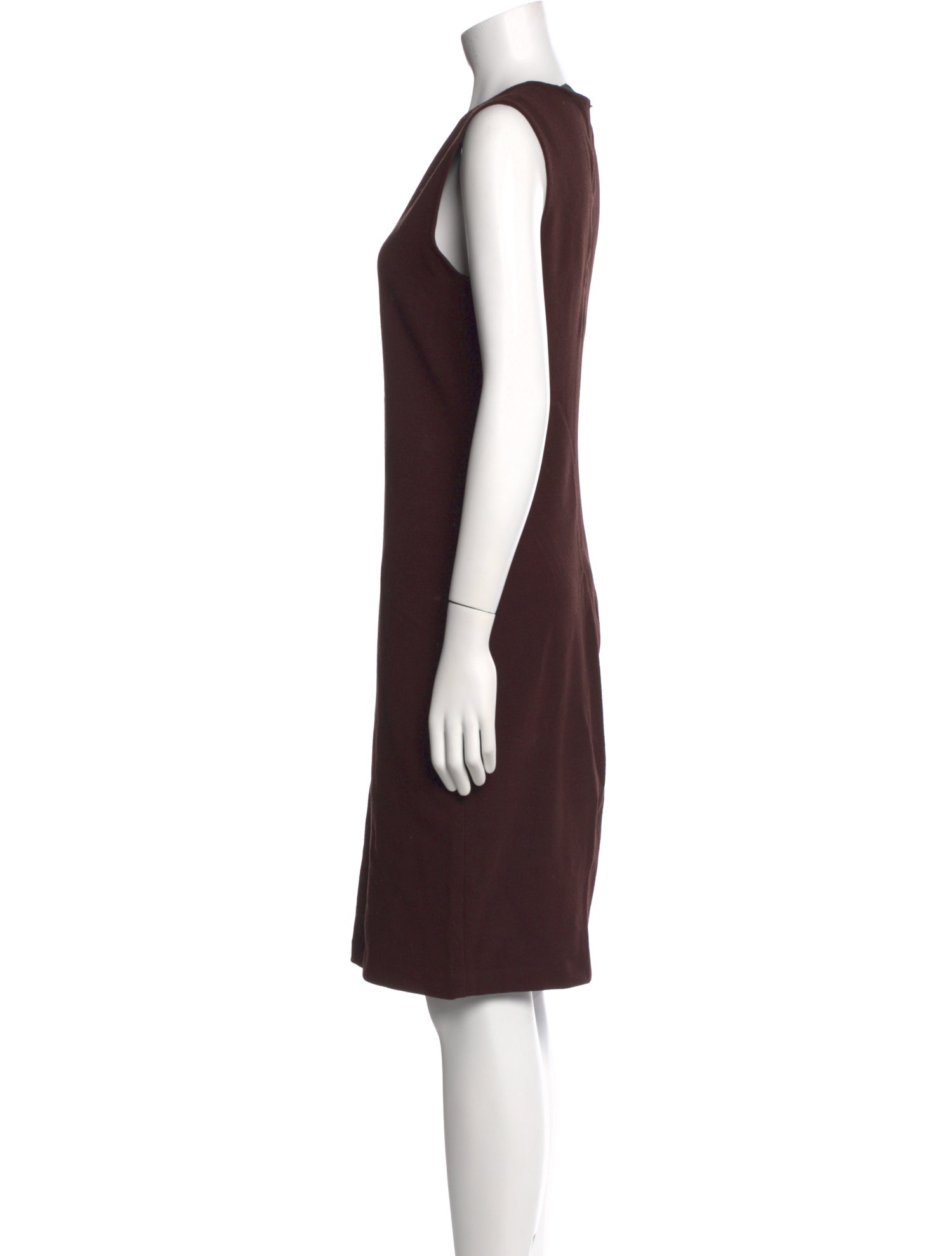 Vince V-Neck Knee-Length Dress