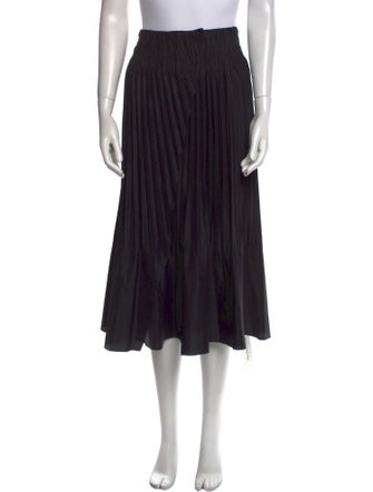 Vince Raw-Edge Trim Midi Length Skirt