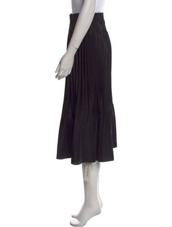 Vince Raw-Edge Trim Midi Length Skirt