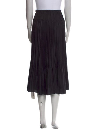 Vince Raw-Edge Trim Midi Length Skirt