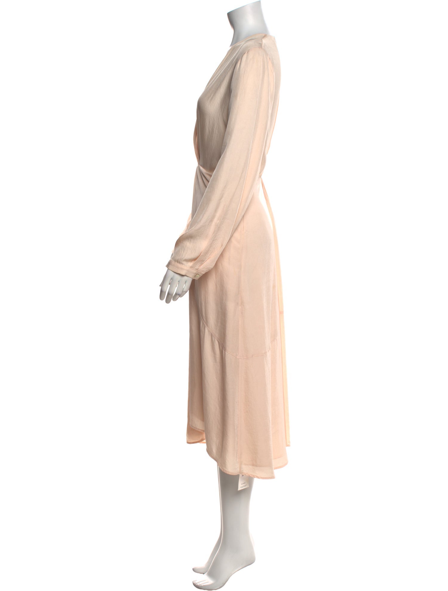 Vince V-Neck Midi Length Dress