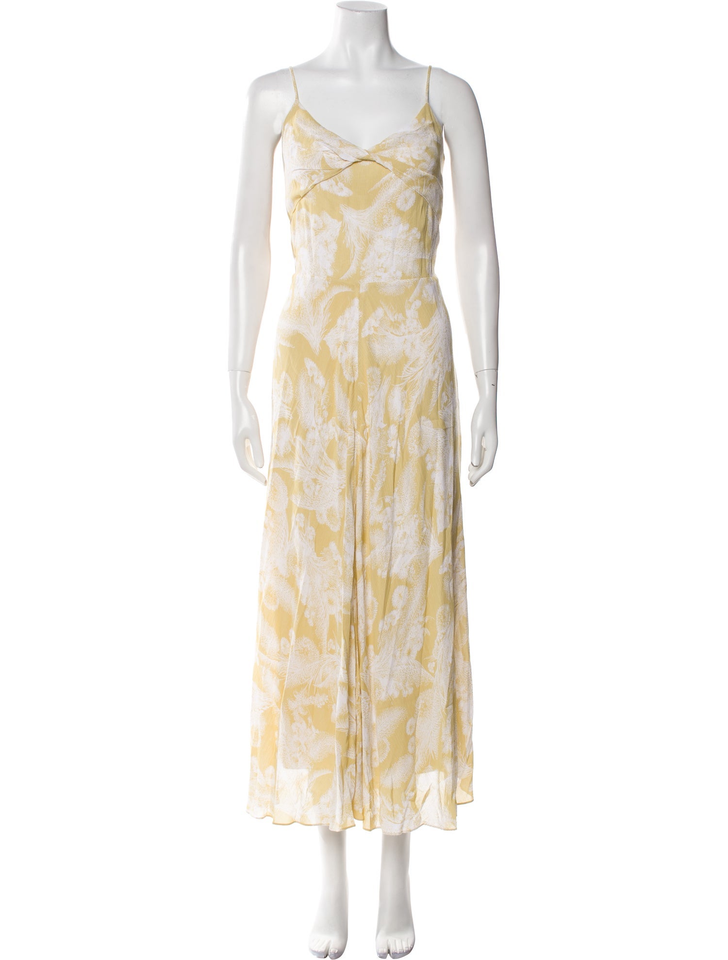 Vince Floral Print Long Dress