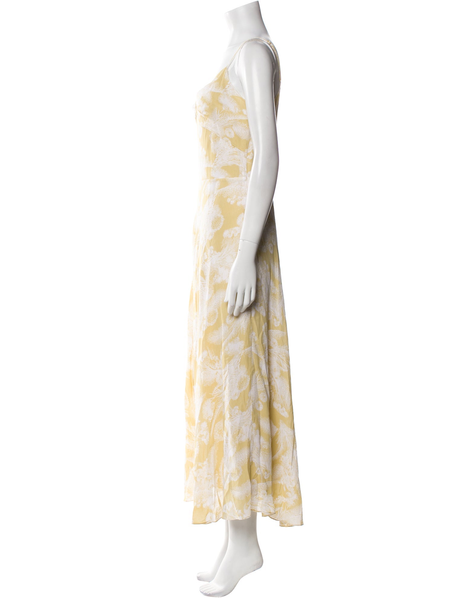 Vince Floral Print Long Dress